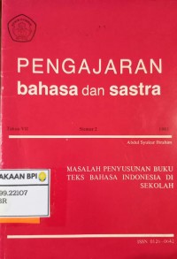 Image of Pengajaran Bahasa dan Sastra
